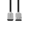 Microconnect HDMISUPERSLIM015M Cable HDMI 1,5 m HDMI Type-A (estándar) negro, metálico