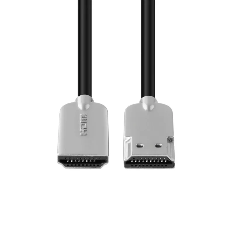 Microconnect HDMISUPERSLIM1M Cable HDMI 1 m HDMI Type-A (estándar) negro, metálico