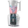 Batidora de vaso Philips HR2041/00 — 450 W, recipiente de plástico de 1,9 L, cuchillas de acero inoxidable, blanca