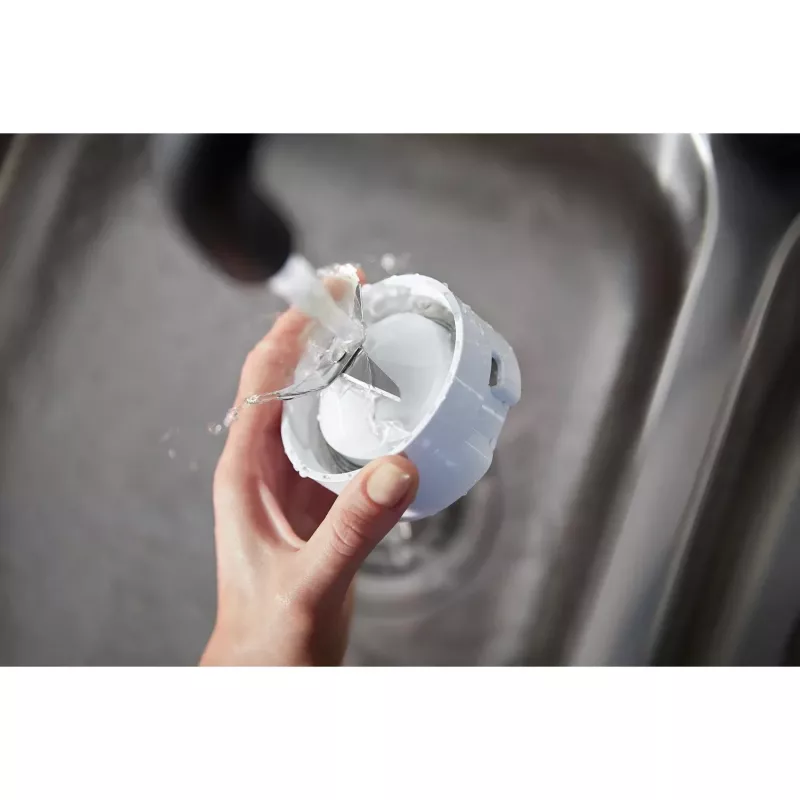 Batidora de vaso Philips HR2041/00 — 450 W, recipiente de plástico de 1,9 L, cuchillas de acero inoxidable, blanca