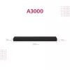 Barra de sonido Sony HT-A3000 negra 3.1 canales 250 W