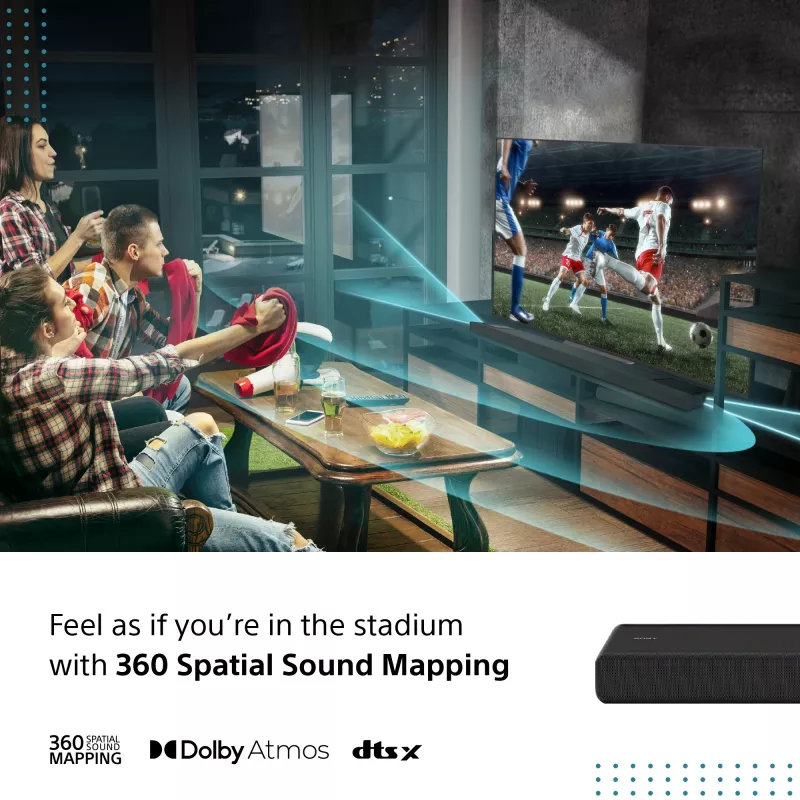 Barra de sonido Sony HT-A3000 negra 3.1 canales 250 W