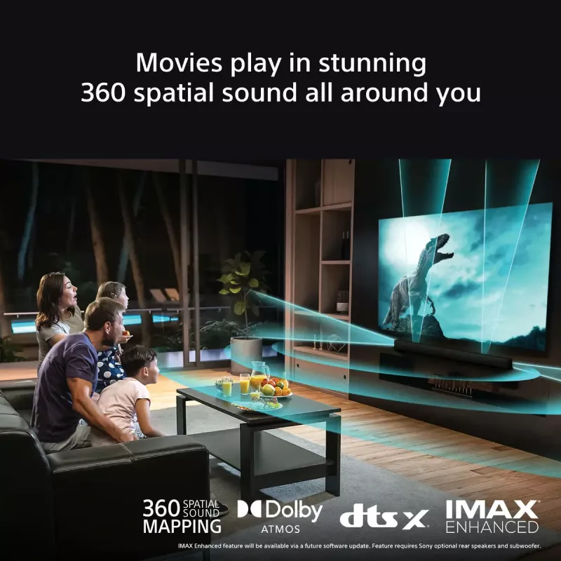 Sony BRAVIA Theatre Bar 8 – Barra de sonido Dolby Atmos, 11 altavoces, Wi-Fi, Bluetooth, 360 Spatial Sound Mapping