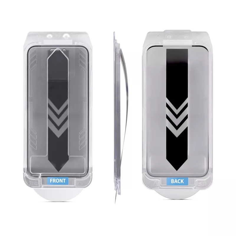 StarTech.com 4-Way 360 lámina de privacidad para iPhone 16, compatible con orientación horizontal/vertical, táctil, cristal templado, filtro 4 direcciones, TAA