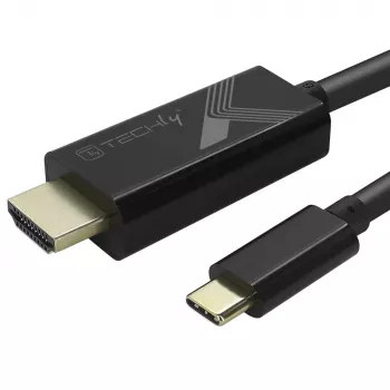 Cable adaptador Techly USB-C macho a HDMI 2.0 macho 4K 2 m negro