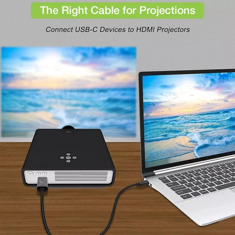 Cable adaptador Techly USB-C macho a HDMI 2.0 macho 4K 2 m negro