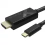 Cable adaptador de vídeo Techly IADAP-USBC-HDMI5TY 5 m USB Type-C HDMI Type-A (estándar) negro
