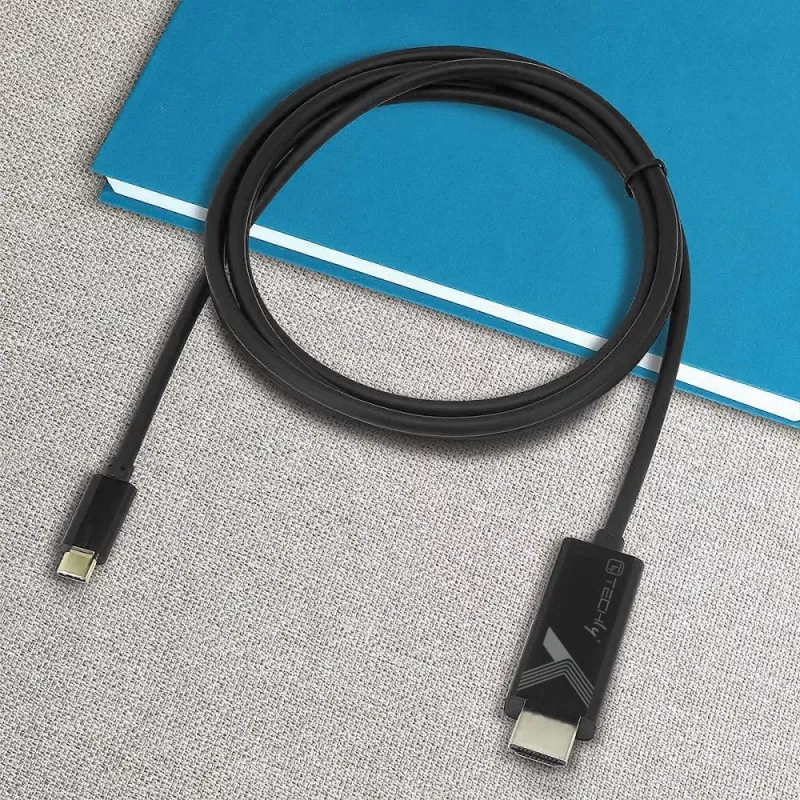 Cable adaptador de vídeo Techly IADAP-USBC-HDMI5TY 5 m USB Type-C HDMI Type-A (estándar) negro