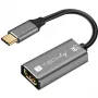 Adaptador gráfico USB Techly IADAP-USBC-HDMI8 7680 x 4320 píxeles negro, plata