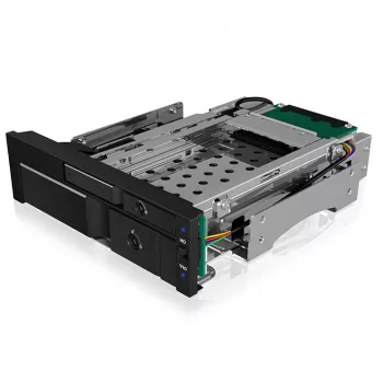 ICY BOX IB-173SSK bahía extraíble doble para 1x 2,5 y 1x 3,5 discos SATA/SAS