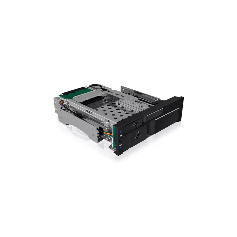 ICY BOX IB-173SSK bahía extraíble doble para 1x 2,5 y 1x 3,5 discos SATA/SAS