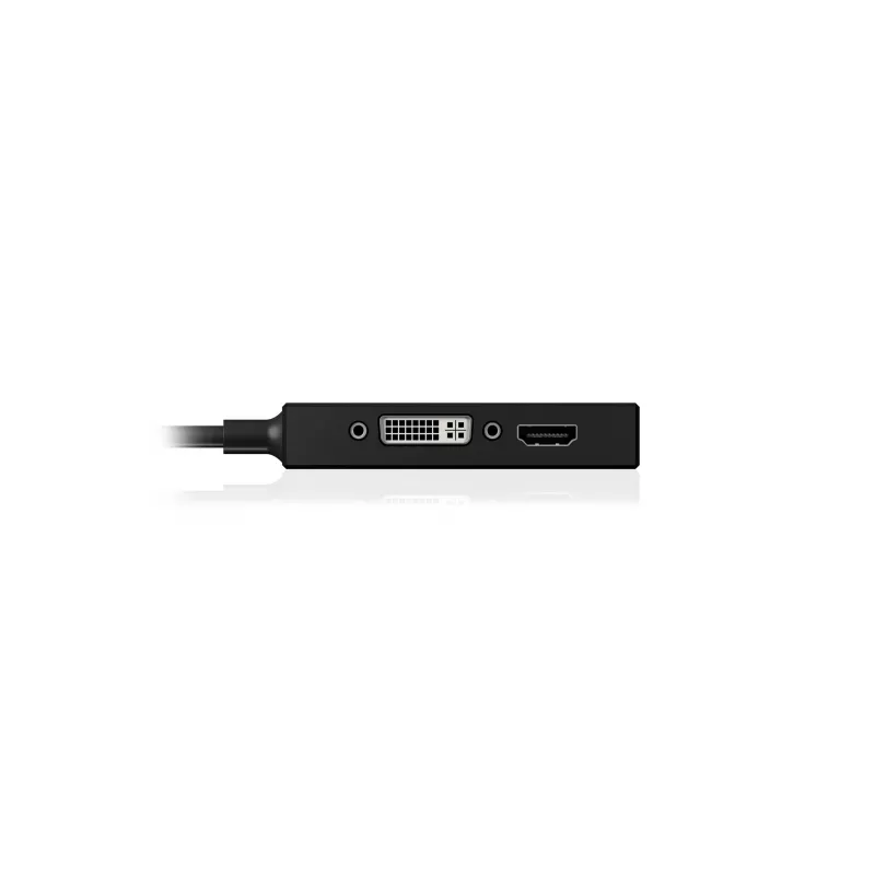 ICY BOX IB-AC1032 Mini DisplayPort DVI-D + VGA (D-Sub) + HDMI negro