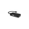 ICY BOX IB-AC1032 Mini DisplayPort DVI-D + VGA (D-Sub) + HDMI negro