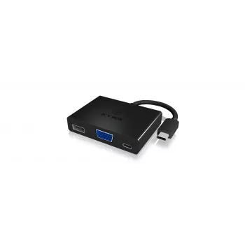 Adaptador multipuerto ICY BOX IB-DK4032-CPD USB-C a VGA