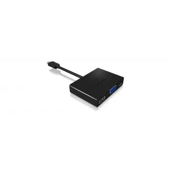 Adaptador multipuerto ICY BOX IB-DK4032-CPD USB-C a VGA