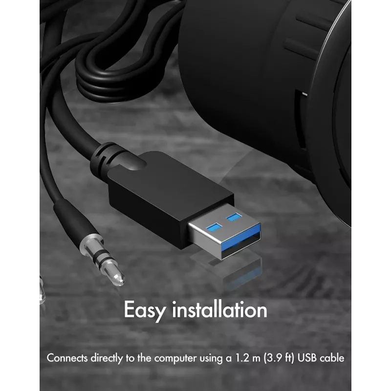 Hub de sobremesa ICY BOX IB-HUB1403A, 4 puertos USB 3.0, con entrada/salida de audio, negro