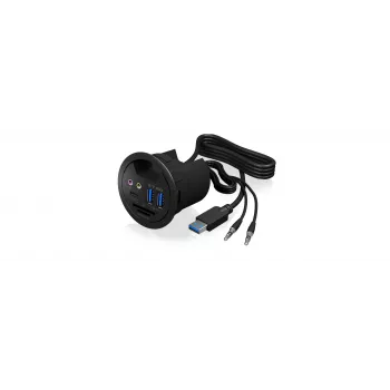 Regleta de enchufes ICY BOX IB-HUB1404A negra