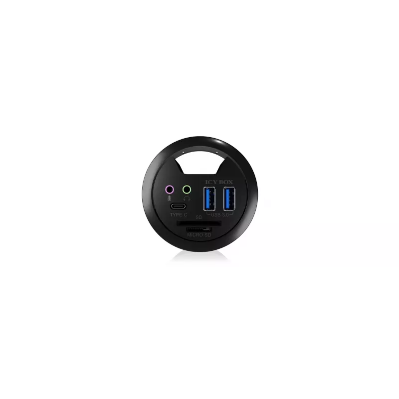 Regleta de enchufes ICY BOX IB-HUB1404A negra
