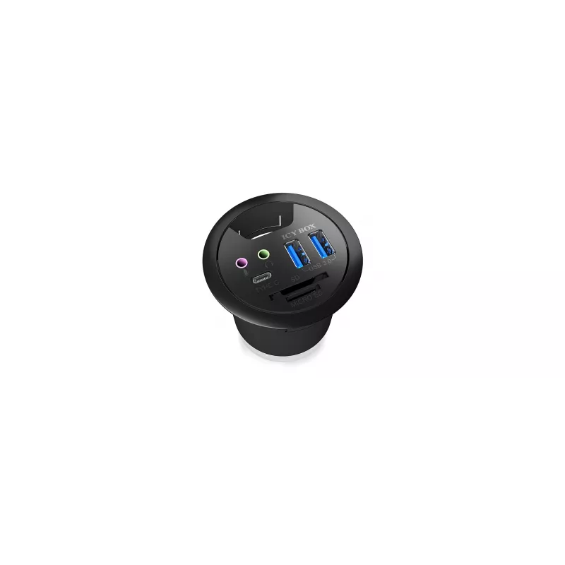 Regleta de enchufes ICY BOX IB-HUB1404A negra