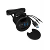 Regleta de enchufes ICY BOX IB-HUB1404A negra