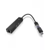 ICY BOX IB-HUB1439-LAN cableado USB 3.2 Gen 1 (3.1 Gen 1) Type-A negro