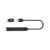 ICY BOX IB-HUB1439-LAN cableado USB 3.2 Gen 1 (3.1 Gen 1) Type-A negro