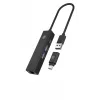 ICY BOX IB-HUB1439-LAN cableado USB 3.2 Gen 1 (3.1 Gen 1) Type-A negro