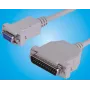 Cable serie Microconnect IBM029-2 gris 1,8 m DB25 DB9