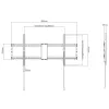 Soporte de pared fijo Techly para TV LED LCD 43–90