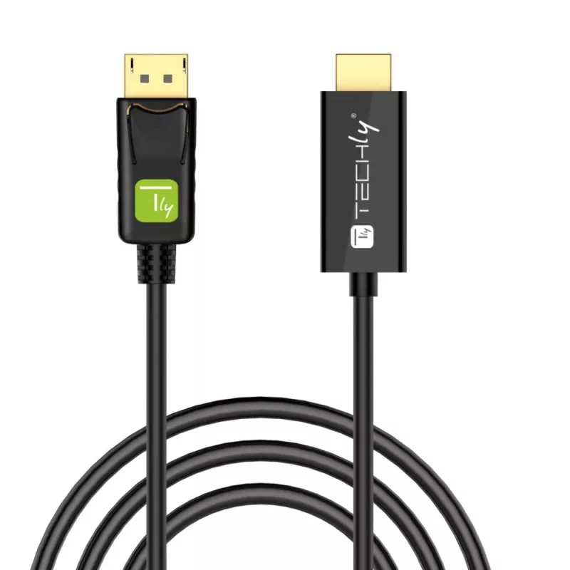 Cable convertidor Techly 1m DisplayPort a HDMI 1.2 4K ICOC DSP-H12-010