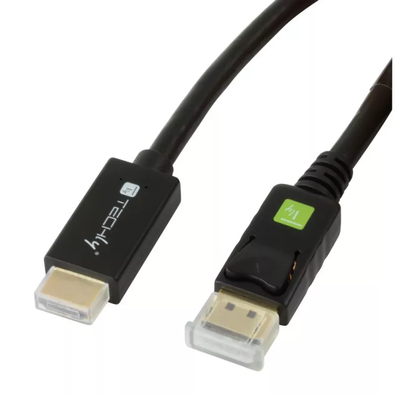 Cable convertidor Techly 2m DisplayPort a HDMI 1.2 4K ICOC DSP-H12-020
