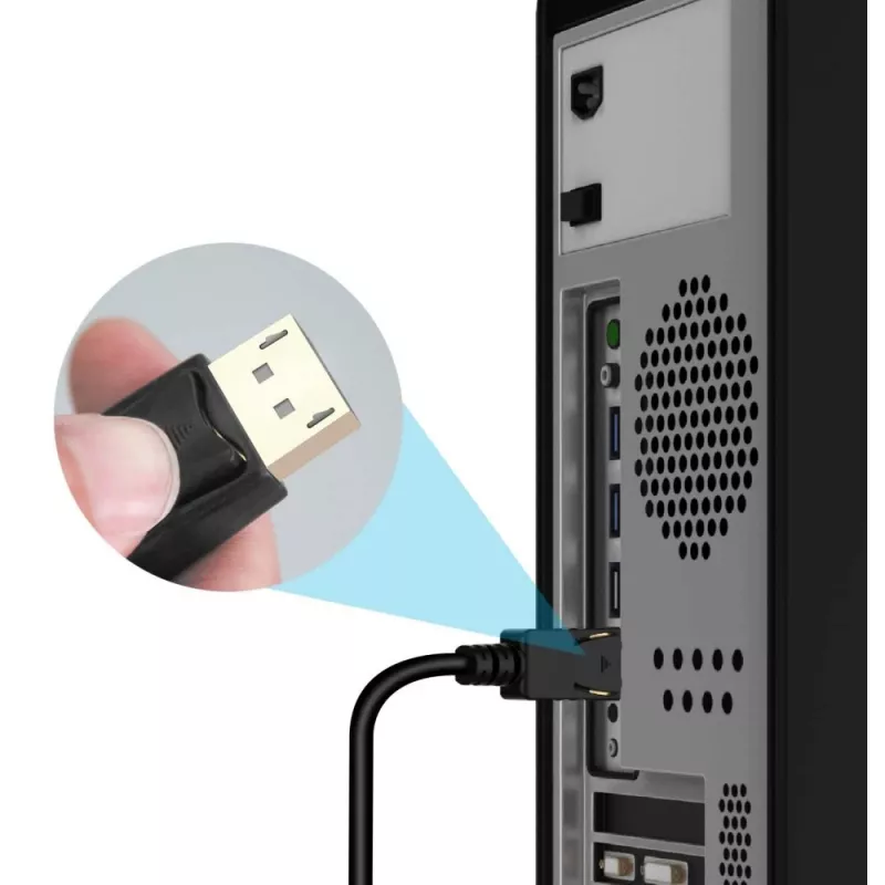 Cable convertidor Techly 2m DisplayPort a HDMI 1.2 4K ICOC DSP-H12-020