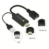 Techly ICOC-HDMI-DP12A adaptador de HDMI a DisplayPort con alimentación USB, 4K 30 Hz