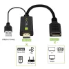 Techly ICOC-HDMI-DP12A adaptador de HDMI a DisplayPort con alimentación USB, 4K 30 Hz