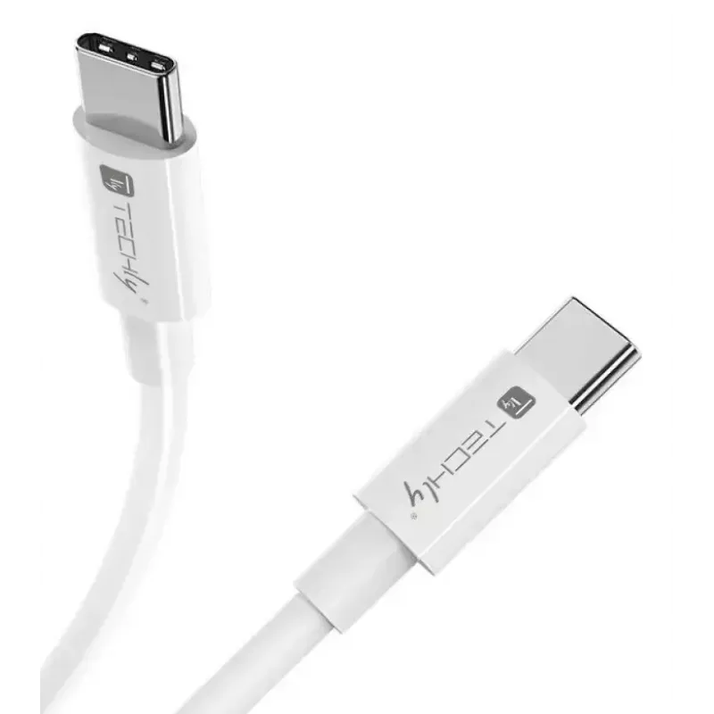 Cable USB Techly ICOC-MU4-20G240W2 USB4 Gen 2x2 2 m USB C blanco
