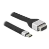 Cable adaptador de vídeo Techly ICOC-USBC-VGA 0,12 m USB Type-C VGA (D-Sub)