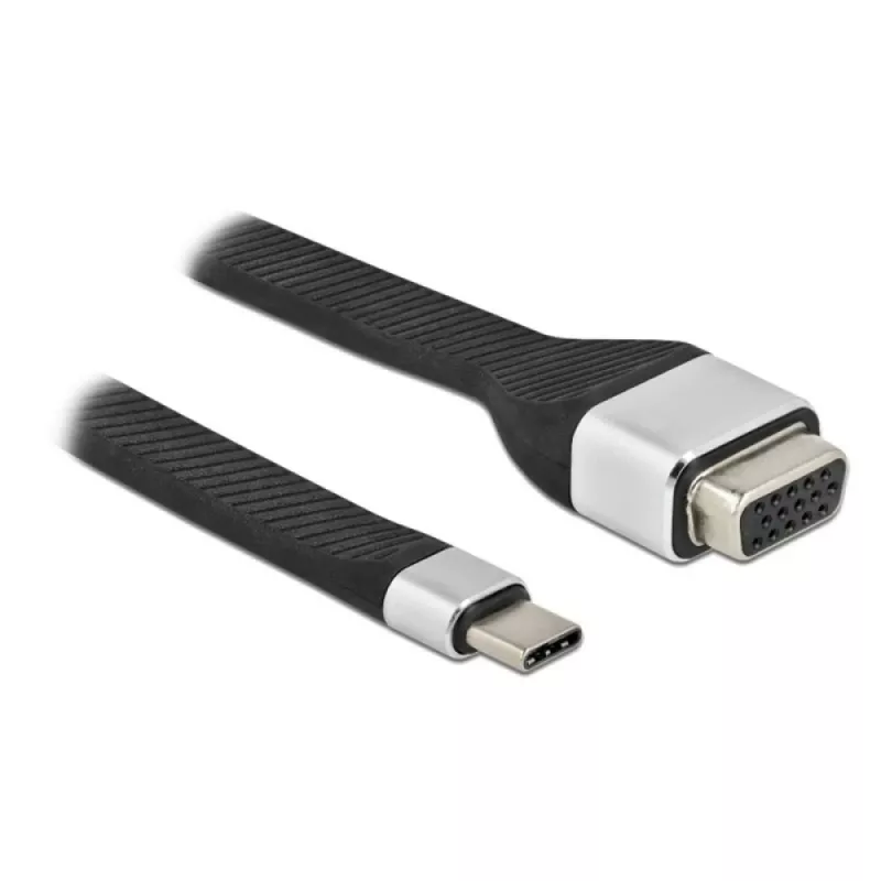 Cable adaptador de vídeo Techly ICOC-USBC-VGA 0,12 m USB Type-C VGA (D-Sub)