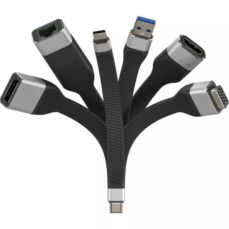Cable adaptador de vídeo Techly ICOC-USBC-VGA 0,12 m USB Type-C VGA (D-Sub)