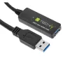 Cable USB Techly ICUR30100G USB 3.2 Gen 1 (3.1 Gen 1) 10 m USB A negro