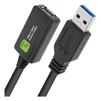 Cable USB Techly ICUR3050G USB 3.2 Gen 1 (3.1 Gen 1) 5 m USB A negro
