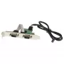 Adaptador StarTech.com de 61 cm de cabecera USB interna de placa base a 2 puertos serie RS232