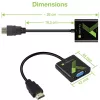Adaptador convertidor de cable Techly HDMI a VGA con audio IDATA HDMI-VGA2A