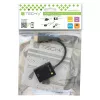 Adaptador convertidor de cable Techly HDMI a VGA con micro USB y audio IDATA HDMI-VGA2AU