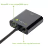 Adaptador convertidor de cable Techly HDMI a VGA con micro USB y audio IDATA HDMI-VGA2AU