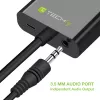 Adaptador convertidor de cable Techly HDMI a VGA con micro USB y audio IDATA HDMI-VGA2AU