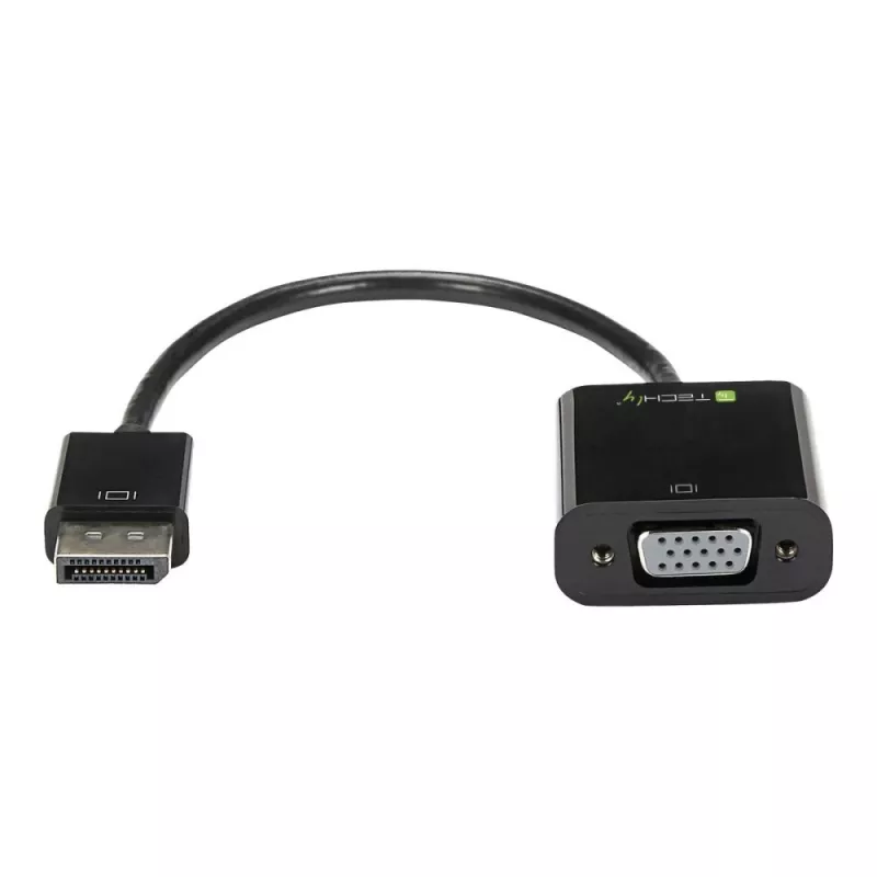Adaptador convertidor de cable Techly HDMI a VGA con micro USB y audio IDATA HDMI-VGA2AU