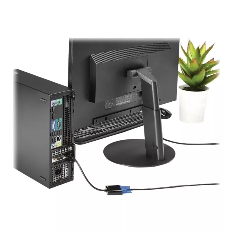 Adaptador convertidor de cable Techly HDMI a VGA con micro USB y audio IDATA HDMI-VGA2AU