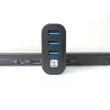 Techly IUSB3-HUB3-ROTB concentrador de interfaz USB 3.2 Gen 1 (3.1 Gen 1) Type-A 5000 Mbit/s negro