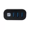 Techly IUSB3-HUB3-ROTB concentrador de interfaz USB 3.2 Gen 1 (3.1 Gen 1) Type-A 5000 Mbit/s negro