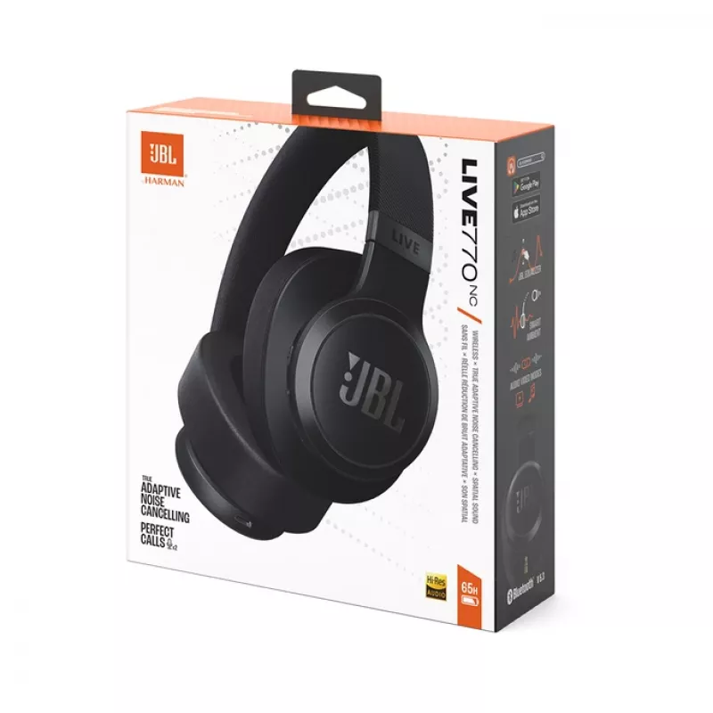 JBL Live 770NC Auriculares inalámbricos de diadema Llamadas/Música Bluetooth Negro